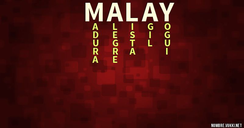 Acróstico malay