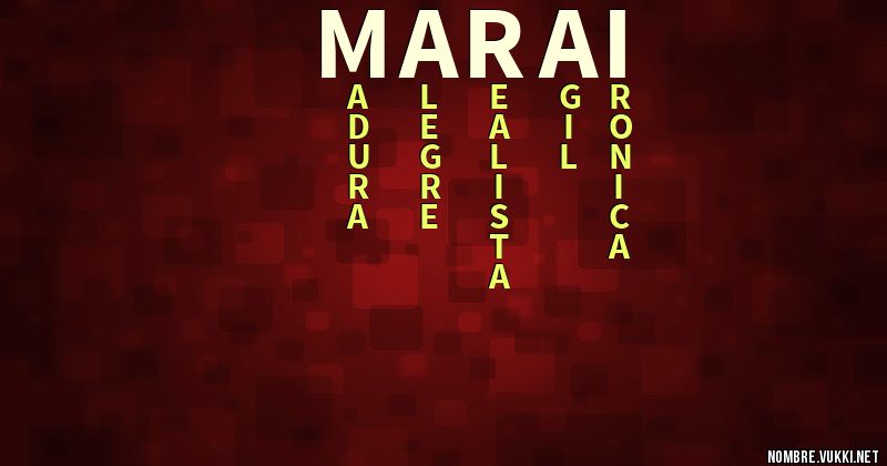 Acróstico marai