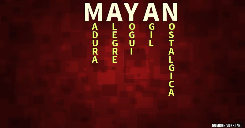 Acróstico mayan