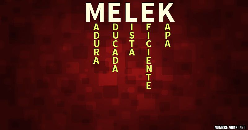 Acróstico melek