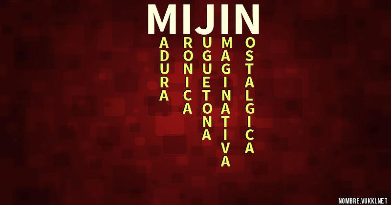 Acróstico mijin