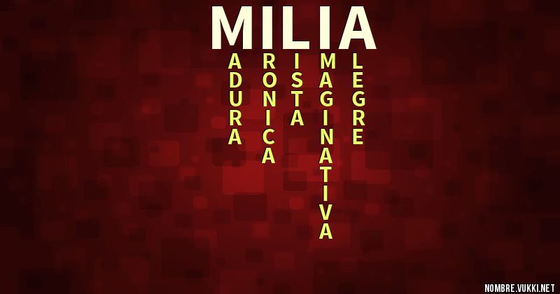 Acróstico milia