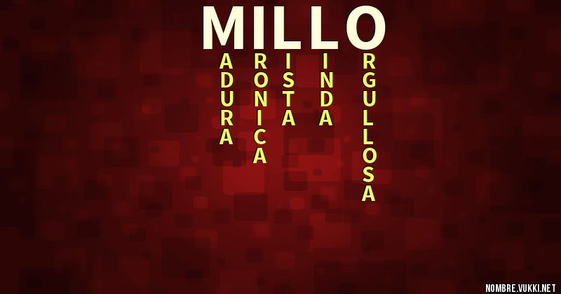 Acróstico millo