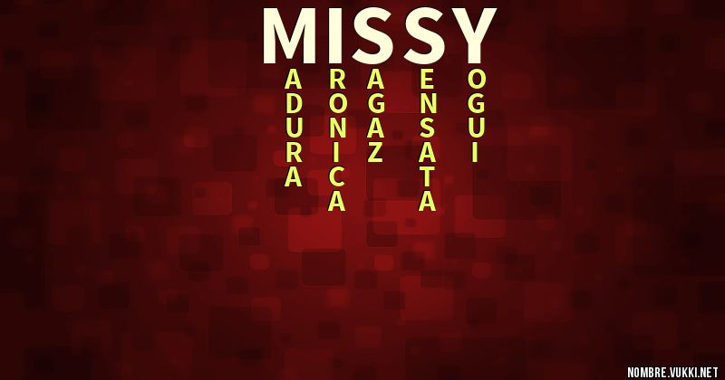 Acróstico missy