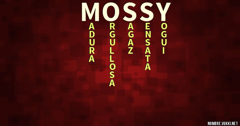 Acróstico mossy