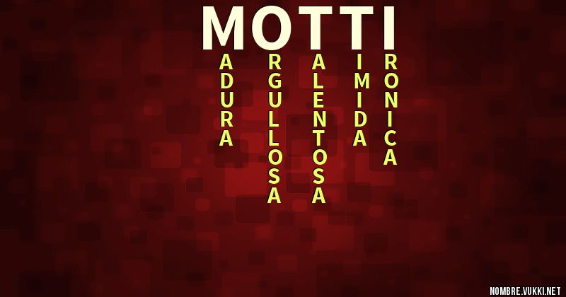 Acróstico motti