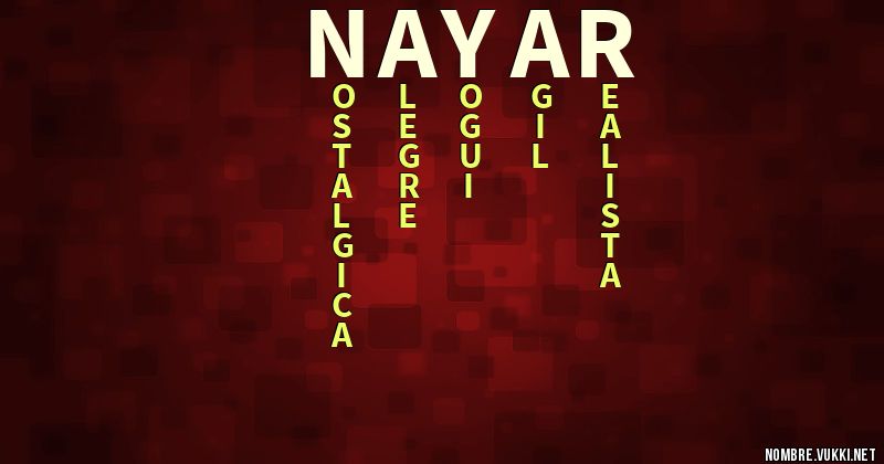 Acróstico nayar