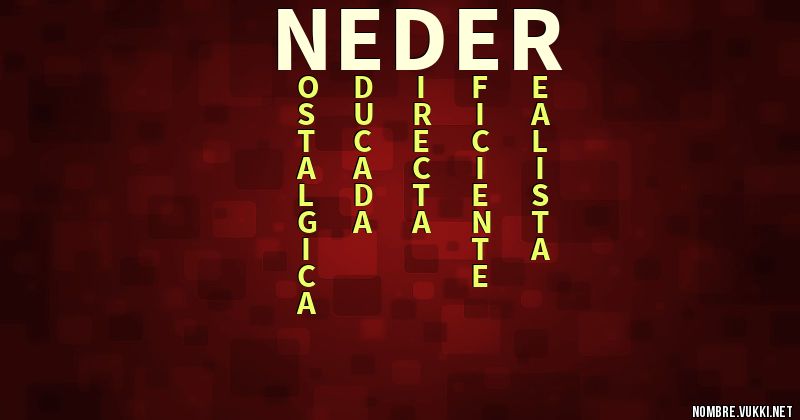 Acróstico neder