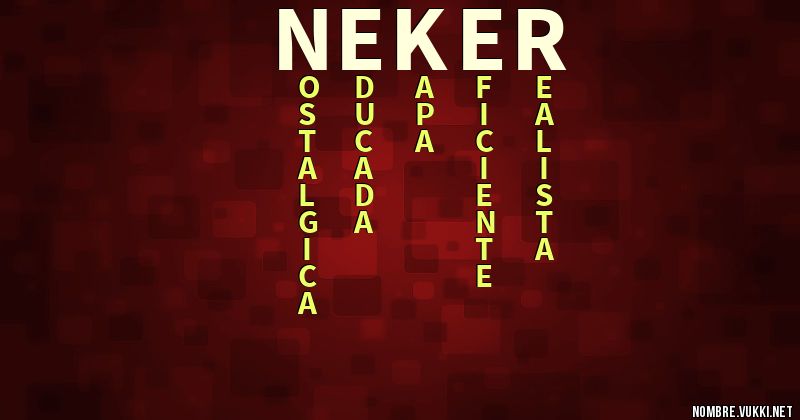 Acróstico neker