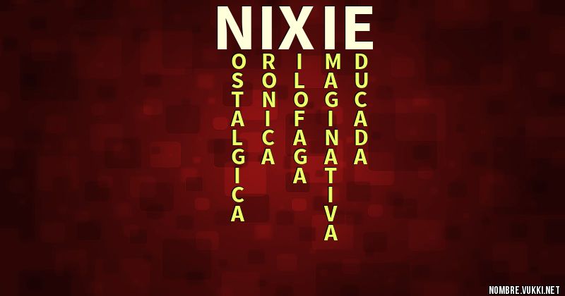 Acróstico nixie