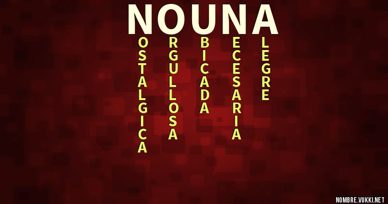 Acróstico nouna