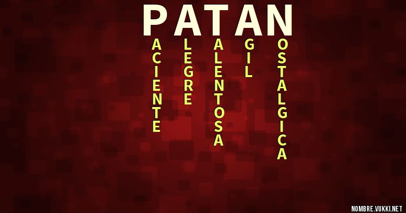 Acróstico patán
