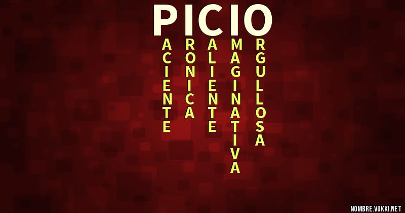 Acróstico picio