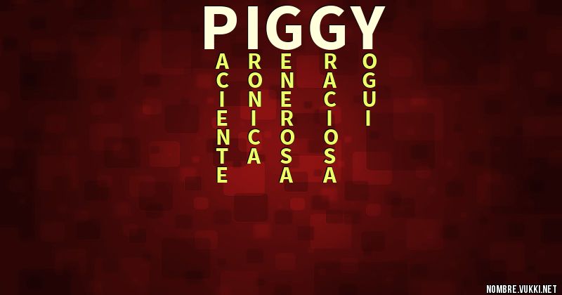 Acróstico piggy
