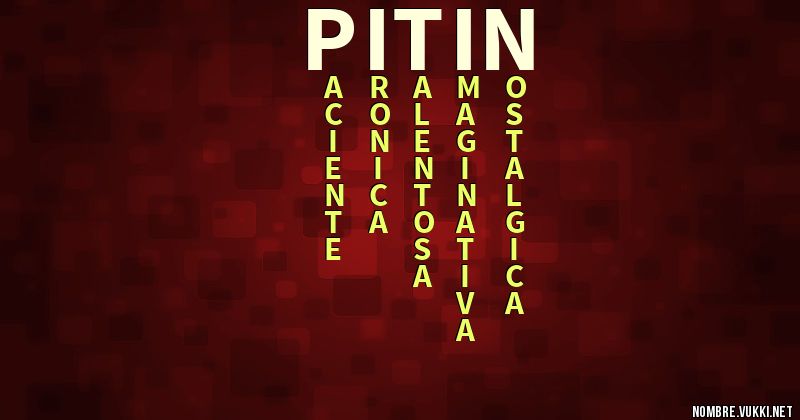 Acróstico pitin