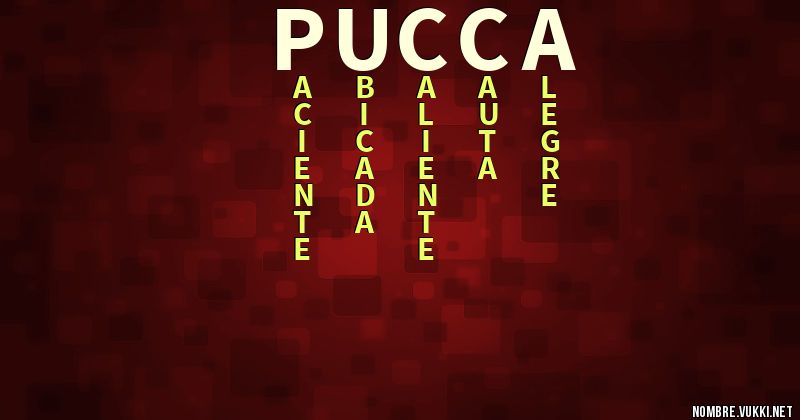 Acróstico pucca