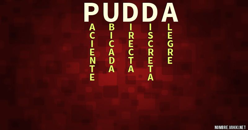 Pudda Qué significa pudda