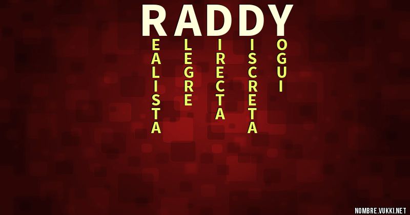 Acróstico raddy