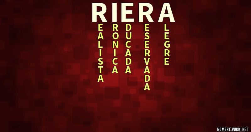 Acróstico riera