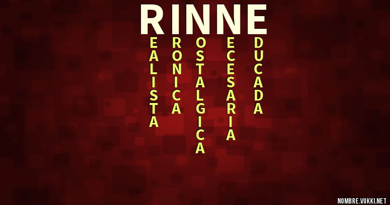 Acróstico rinne
