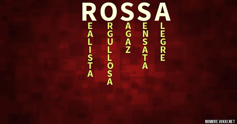 Acróstico rossa
