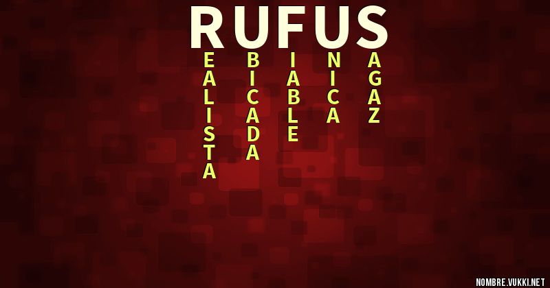 Acróstico rufus