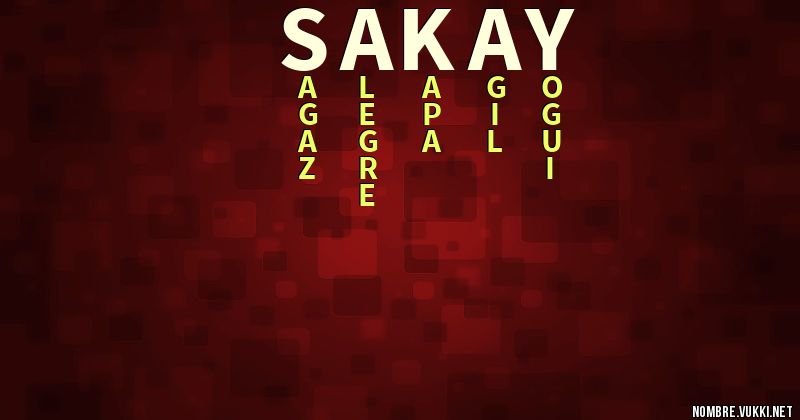 Acróstico sakay