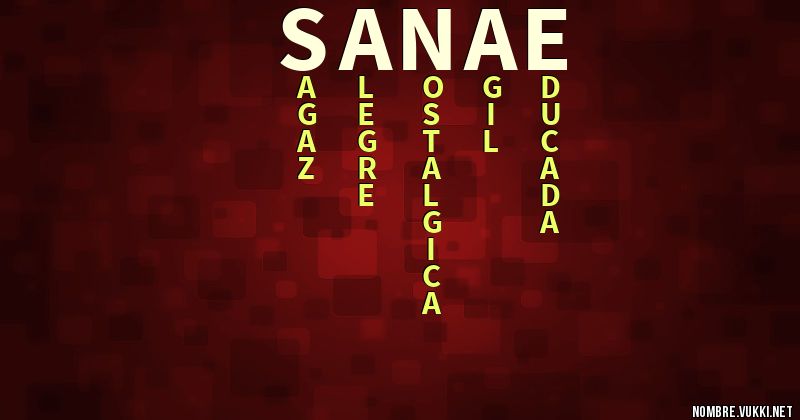 Acróstico sanae