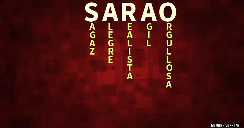 Acróstico sarao