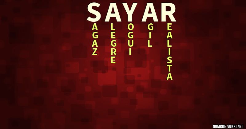 Acróstico sayar