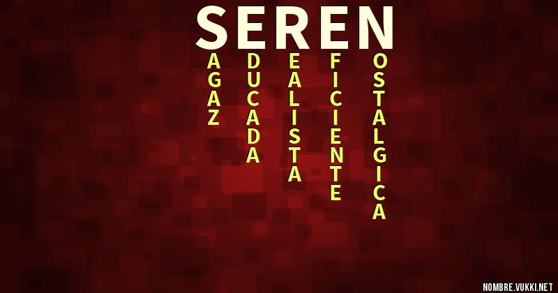 Acróstico seren