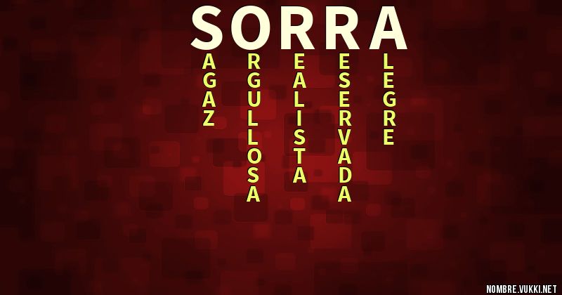 Acróstico sorra