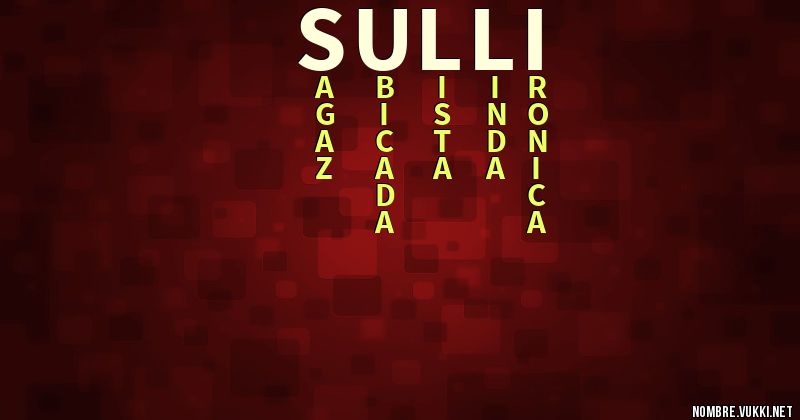 Acróstico sulli
