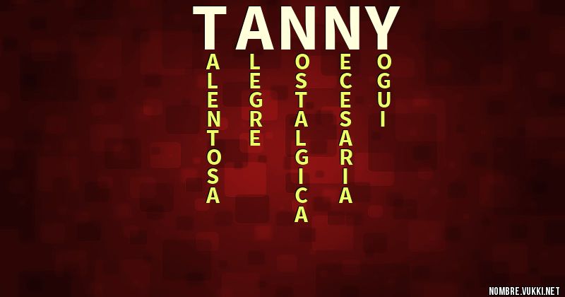Acróstico tanny