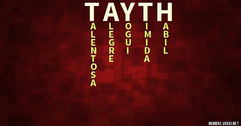 Acróstico tayth