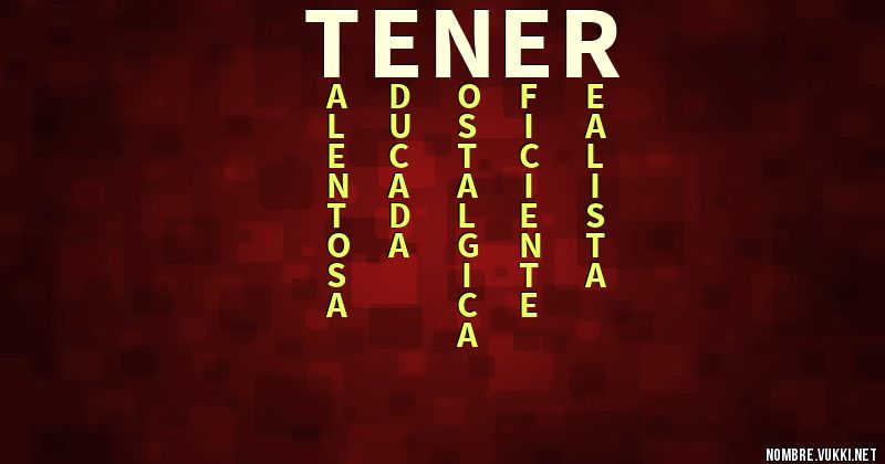 Acróstico tener