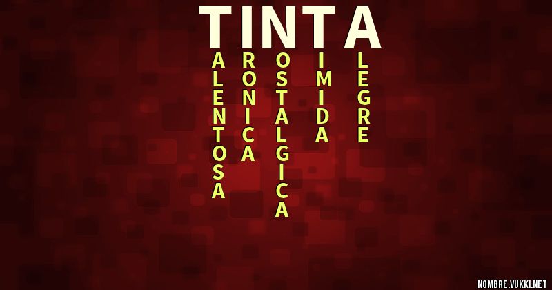 Acróstico tinta