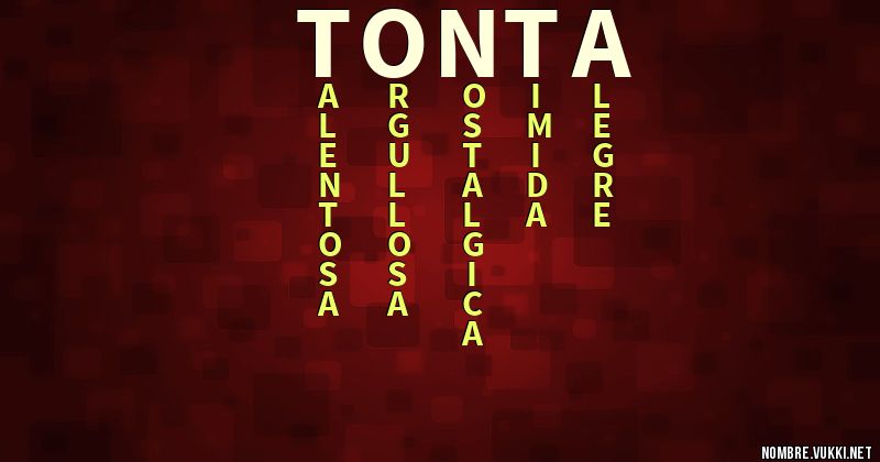 Acróstico tonta