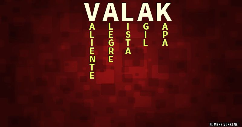 Acróstico valak