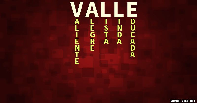 Acróstico valle