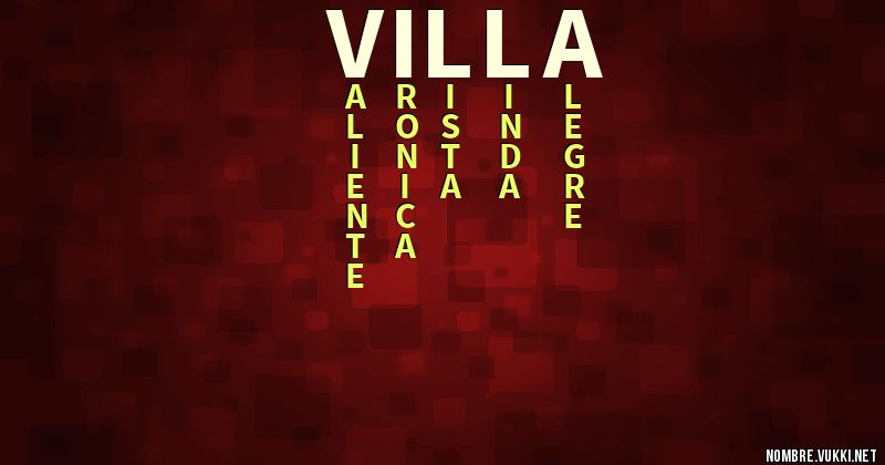 Acróstico villa