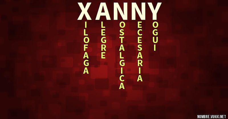 Acróstico xanny