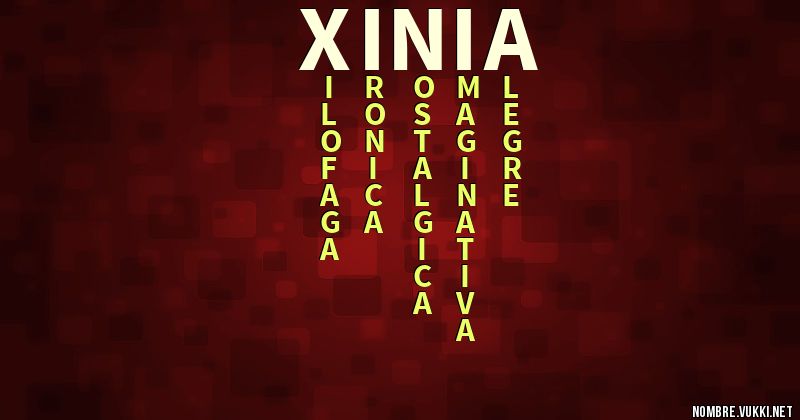 Acróstico xinia