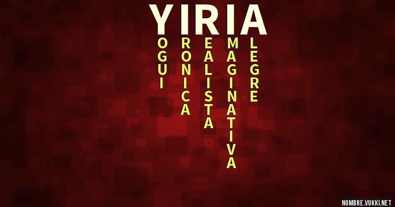 Acróstico yiria
