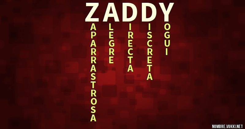 Acróstico zaddy