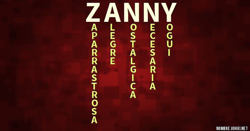 Acróstico zanny
