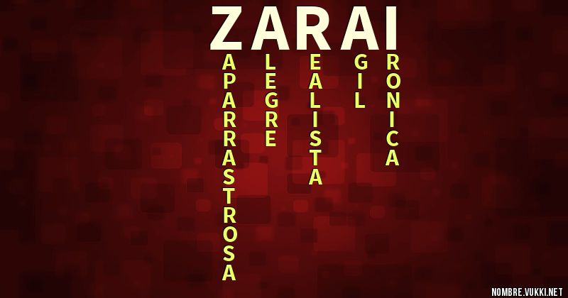 Acróstico zarai