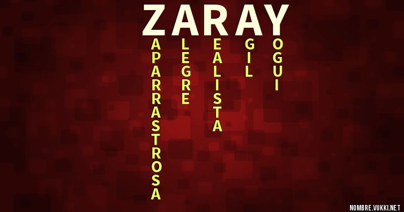 Acróstico zaray