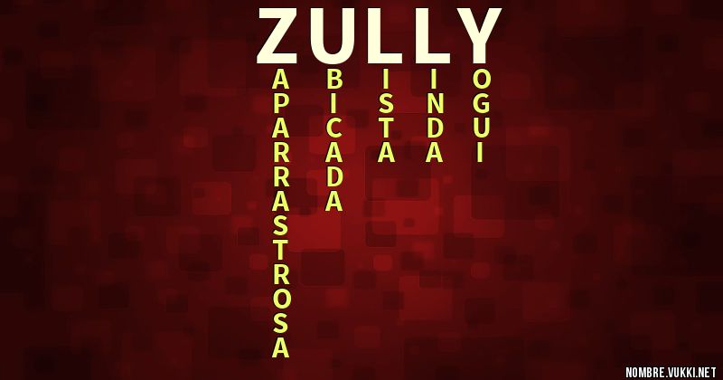 Acróstico zully