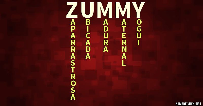 Acróstico zummy